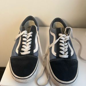 Vans - Old Skool Shoes, Size 8 Women’s, Size 6.5 Mens, Color Navy